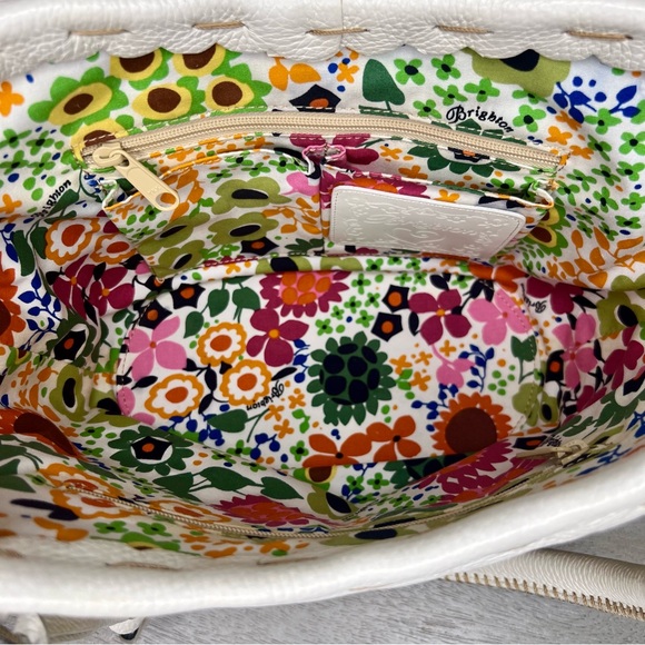 Brighton Daisy Straw Tote with Leather - Picture 8 of 13